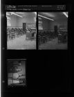 School's out; Four men standing (3 Negatives) (May 23, 1957) [Sleeve 54, Folder a, Box 12]